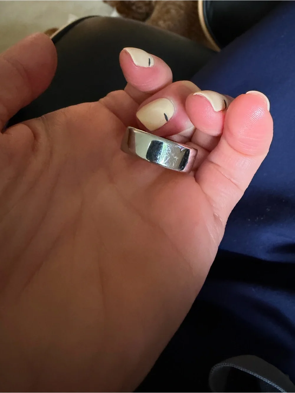 Oura Ring Set in Silver size 8